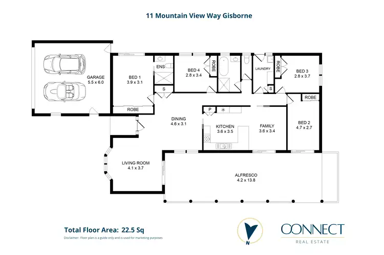 Floorplan of Homely house listing, 11 Mountain View Way, Gisborne VIC 3437