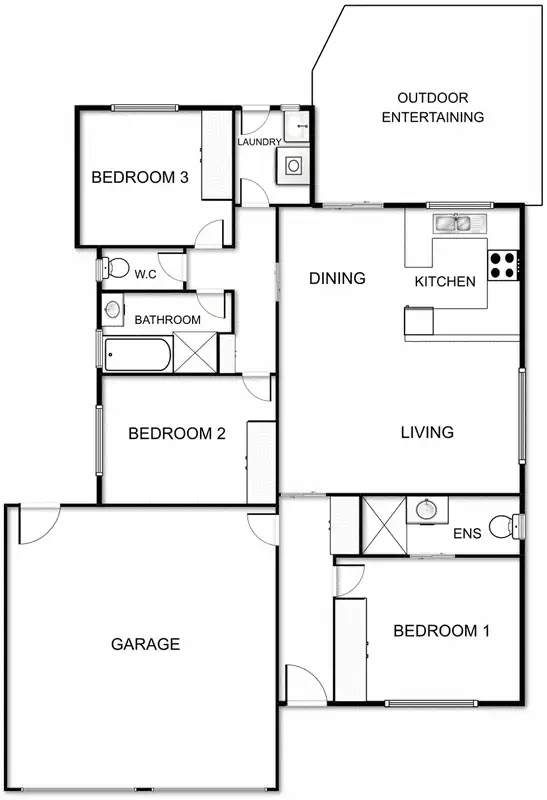 Floorplan of Homely house listing, 4 Westall Place, Dunlop ACT 2615