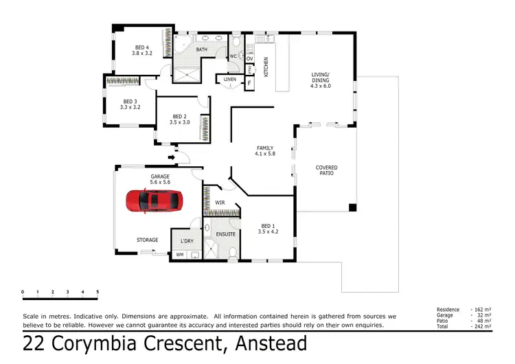 Floorplan of Homely house listing, 22 Corymbia Crescent, Anstead QLD 4070