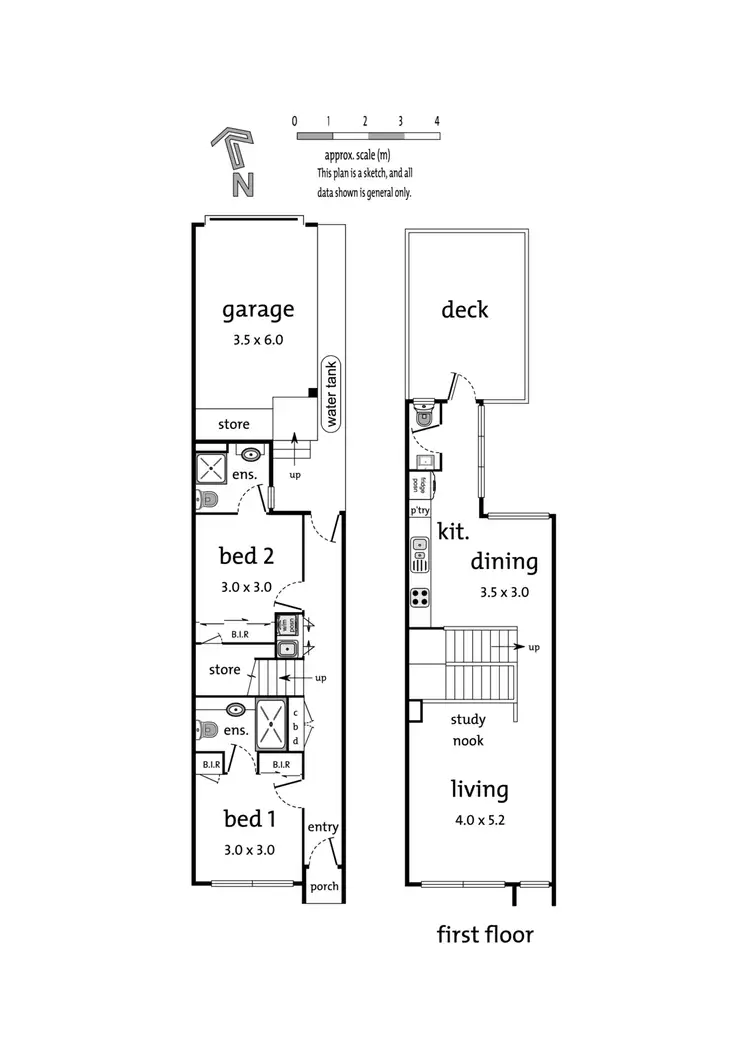 Floorplan of Homely townhouse listing, 12 Portrait Way, Coburg North VIC 3058