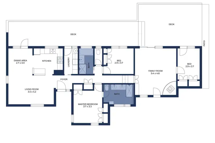 Floorplan of Homely house listing, 24 Blandford Crescent, Bayswater North VIC 3153