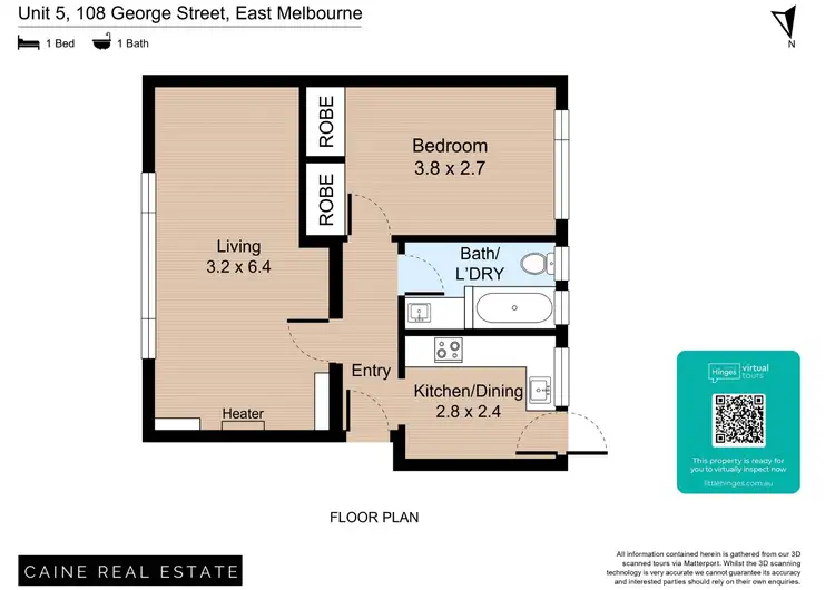 Floorplan of Homely unit listing, 5/108 George Street, East Melbourne VIC 3002
