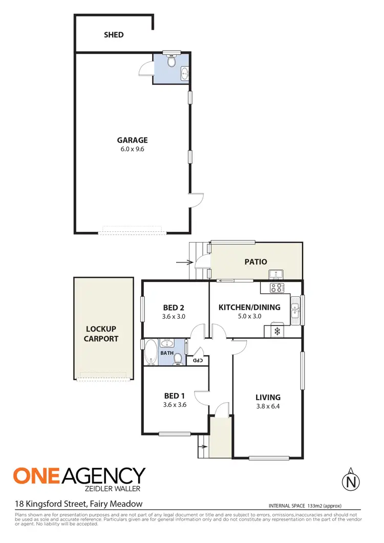 Floorplan of Homely house listing, 18 Kingsford Street, Fairy Meadow NSW 2519