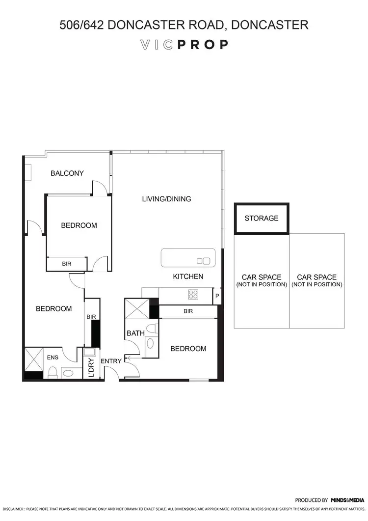 Floorplan of Homely apartment listing, 506/642 Doncaster Road, Doncaster VIC 3108