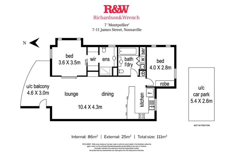 Floorplan of Homely apartment listing, 7/7-11 James Street, Noosaville QLD 4566