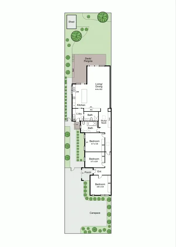 Floorplan of Homely house listing, 1317 Glen Huntly Road, Carnegie VIC 3163