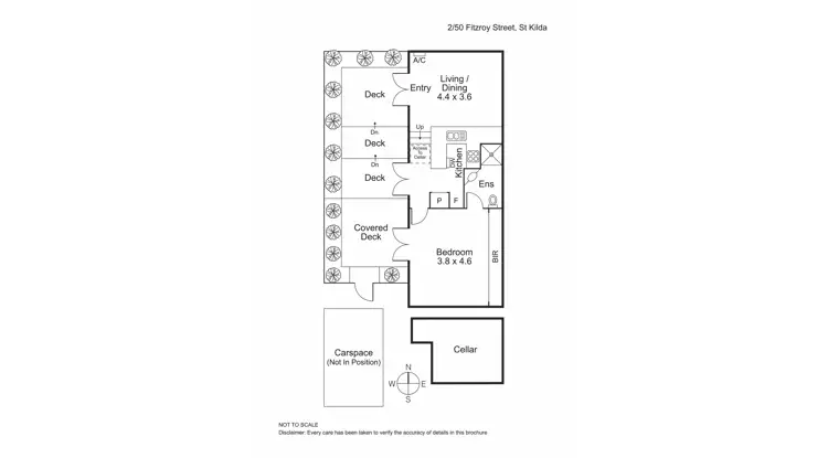 Floorplan of Homely unit listing, 2/50 Fitzroy Street, St Kilda VIC 3182