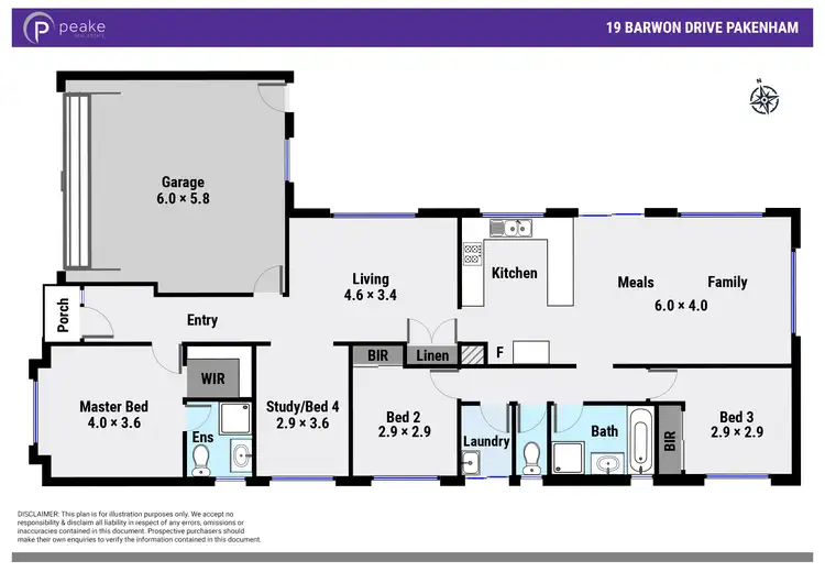 Floorplan of Homely house listing, 17 Barwon Drive, Pakenham VIC 3810