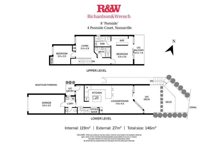 Floorplan of Homely apartment listing, 8/4 Portside Court, Noosaville QLD 4566