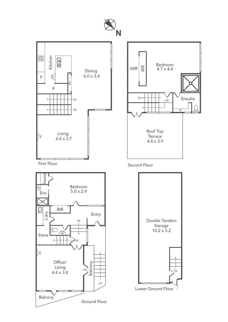 Floorplan of Homely house listing, 2 Montague Lane, Albert Park VIC 3206
