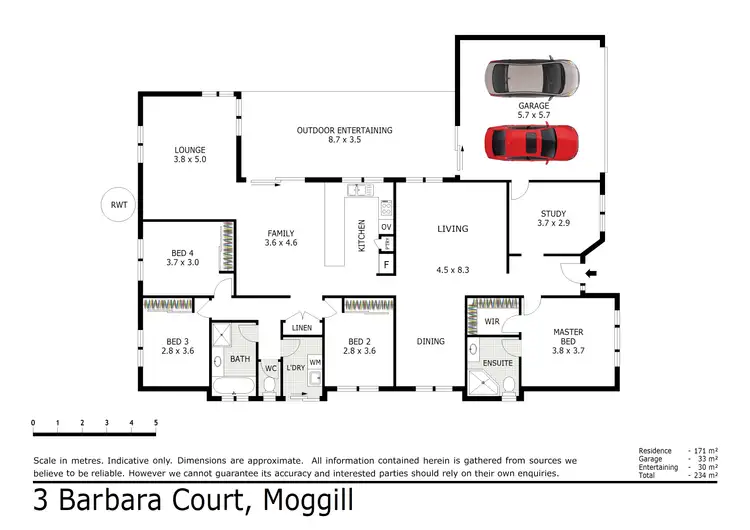 Floorplan of Homely house listing, 3 Barbara Court, Moggill QLD 4070