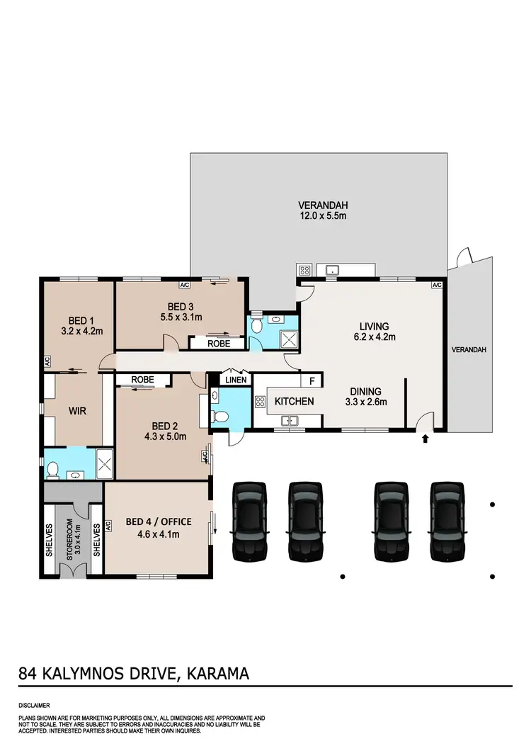 Floorplan of Homely house listing, 84 Kalymnos Drive, Karama NT 812
