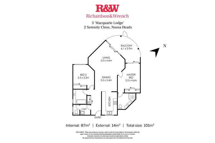 Floorplan of Homely apartment listing, 3/2 Serenity Close, Noosa Heads QLD 4567