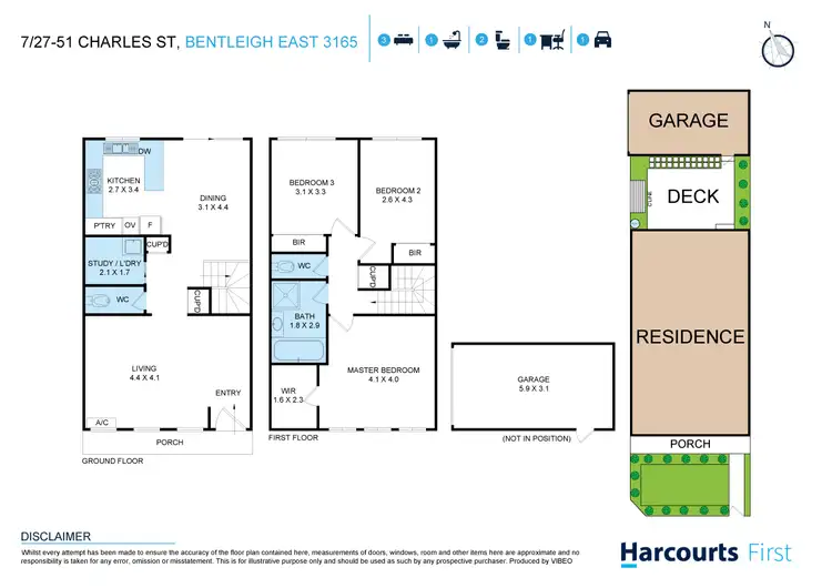 Floorplan of Homely townhouse listing, 7/27-51 Charles Street, Bentleigh East VIC 3165