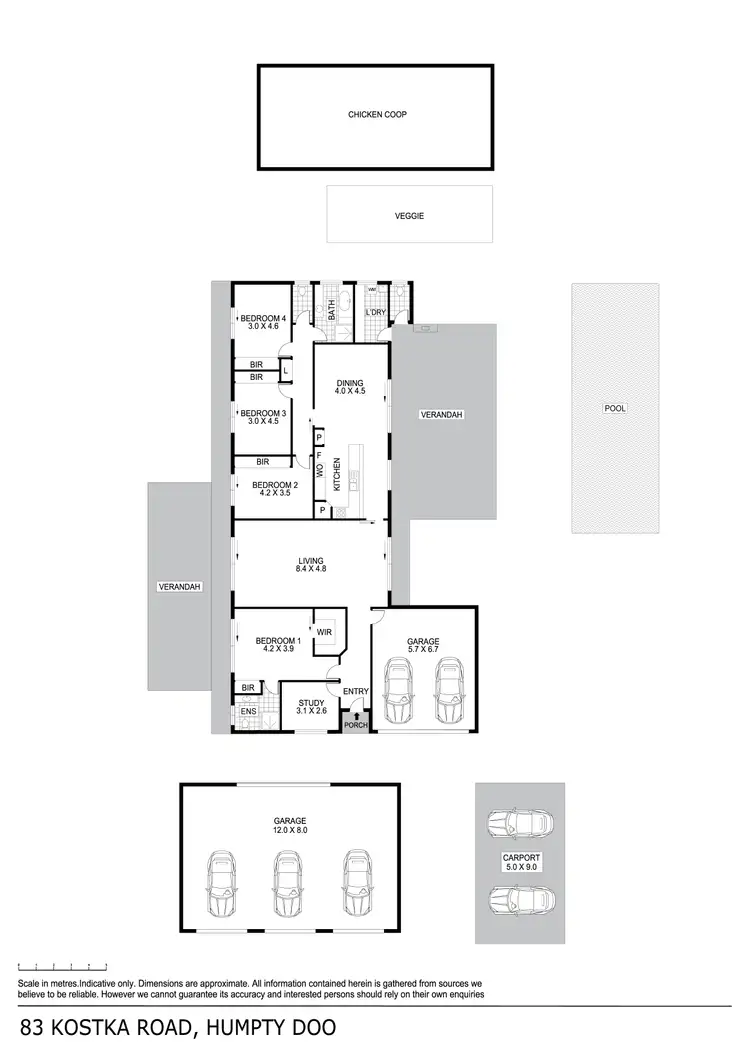 Floorplan of Homely house listing, 83 Kostka Road, Humpty Doo NT 836