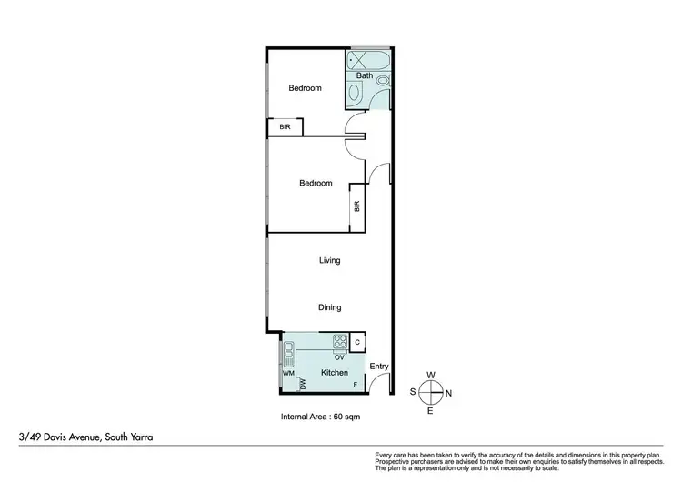 Floorplan of Homely apartment listing, 3/49 Davis Avenue, South Yarra VIC 3141