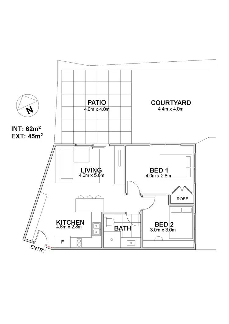 Floorplan of Homely unit listing, 3/22-24 Nannygai Street, Noosaville QLD 4566