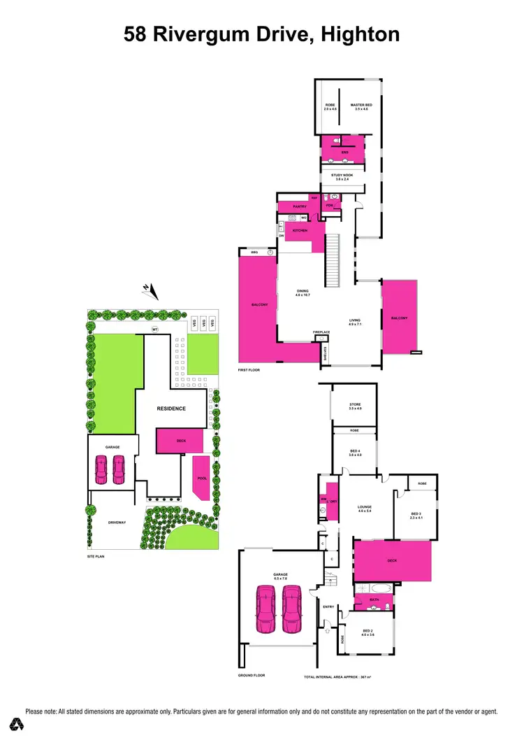 Floorplan of Homely house listing, 58 Rivergum Drive, Highton VIC 3216