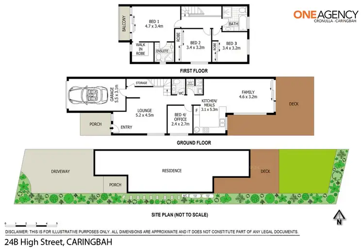 Floorplan of Homely semi-detached listing, 24B High Street, Caringbah NSW 2229