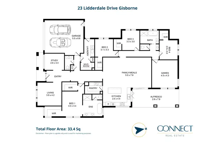 Floorplan of Homely house listing, 23 Lidderdale Drive, Gisborne VIC 3437