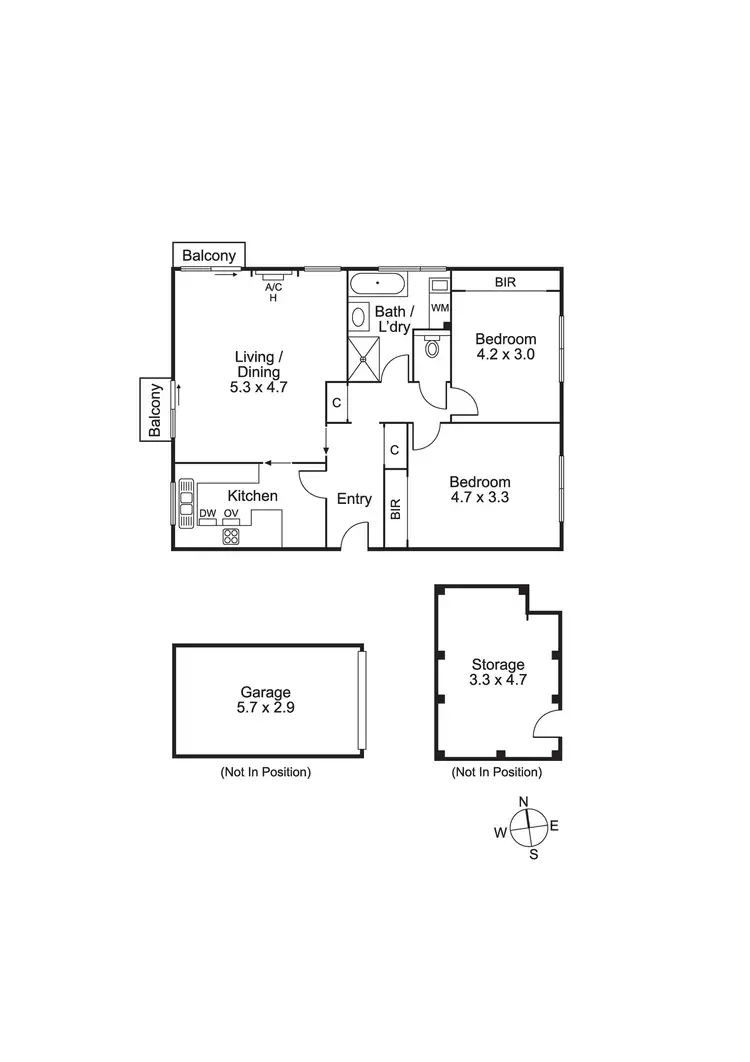 Floorplan of Homely apartment listing, 8/1391 High Street, Glen Iris VIC 3146