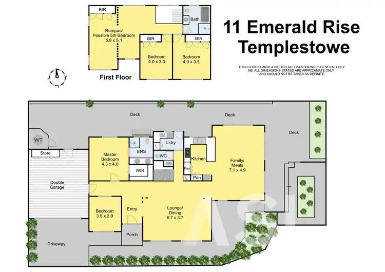 Floorplan of Homely house listing, 11 Emerald Rise, Templestowe VIC 3106
