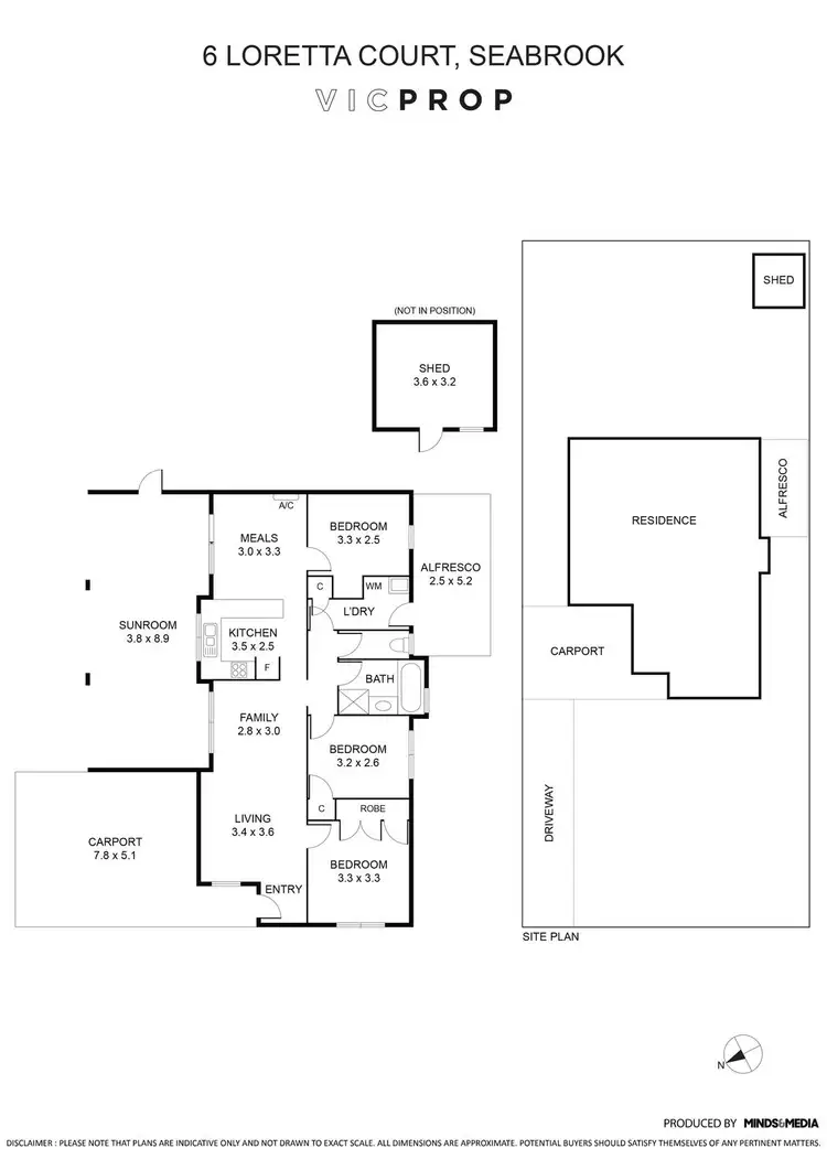 Floorplan of Homely house listing, 6 Loretta Court, Seabrook VIC 3028