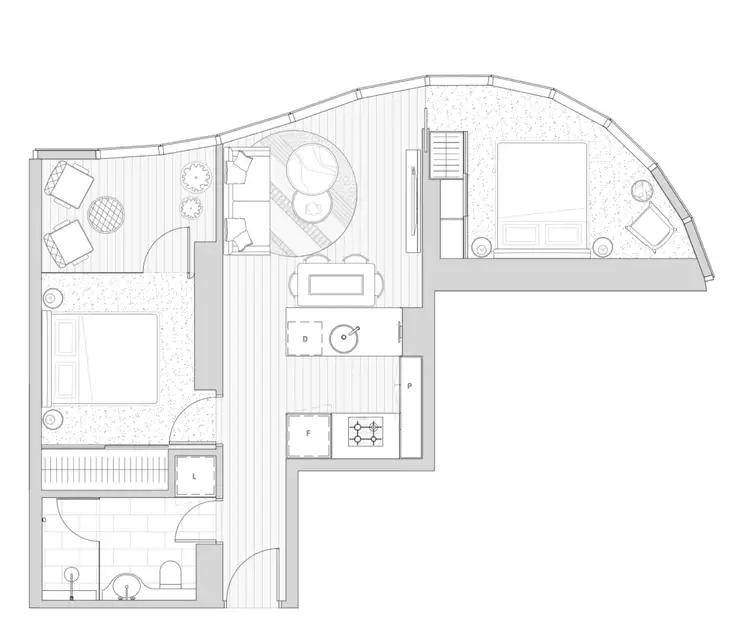 Floorplan of Homely apartment listing, 2903/138 Spencer Street, Melbourne VIC 3000