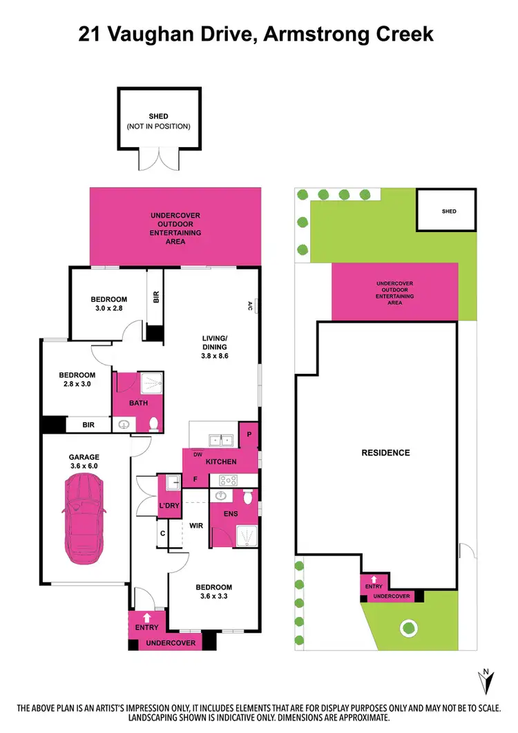 Floorplan of Homely house listing, 21 Vaughan Drive, Armstrong Creek VIC 3217