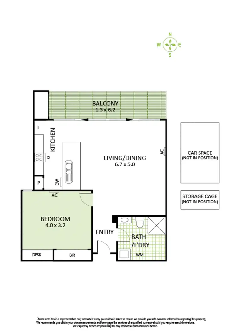 Floorplan of Homely apartment listing, 201/110 Roberts Street, West Footscray VIC 3012