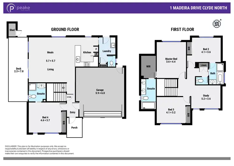 Floorplan of Homely house listing, 1 Madeira Drive, Clyde North VIC 3978
