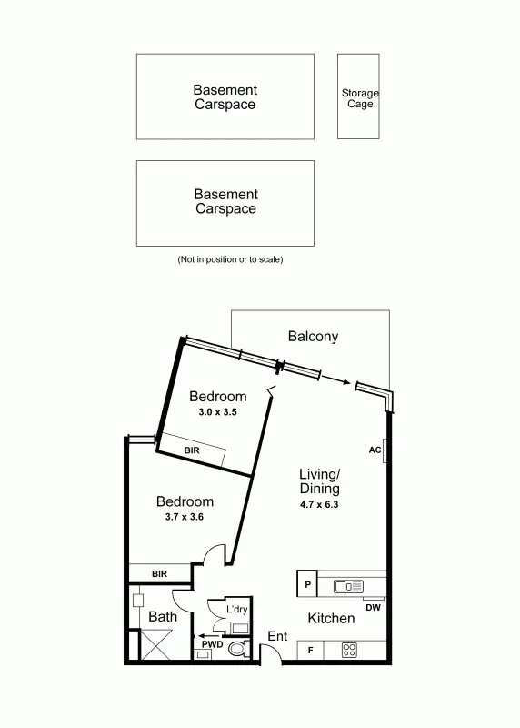 Floorplan of Homely apartment listing, 208/175 Kangaroo Road, Hughesdale VIC 3166