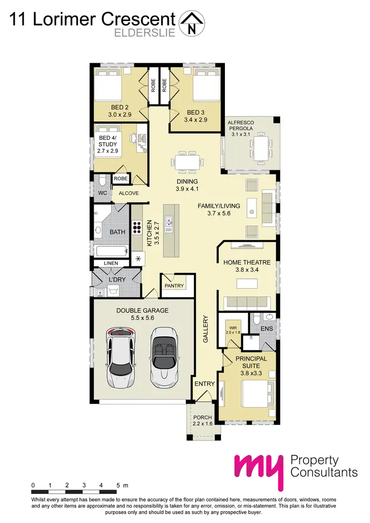 Floorplan of Homely house listing, 11 Lorimer Crescent, Elderslie NSW 2570