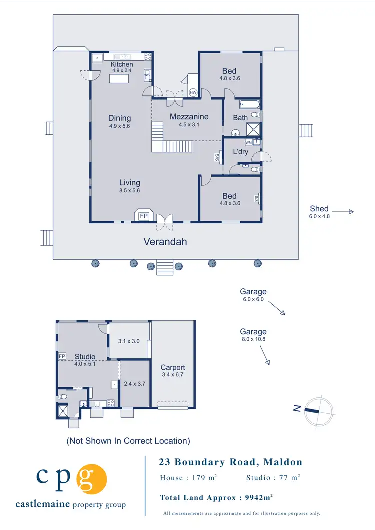 Floorplan of Homely house listing, 23 Boundary Road, Maldon VIC 3463