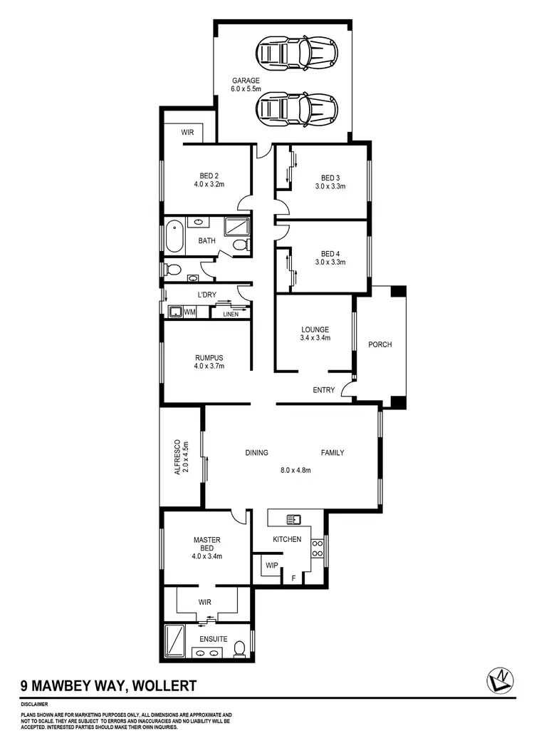 Floorplan of Homely house listing, 9 Mawbey Way, Wollert VIC 3750