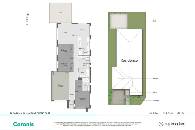 Floorplan of Homely house listing, 54 Parkhurst Drive, Cranbourne East VIC 3977