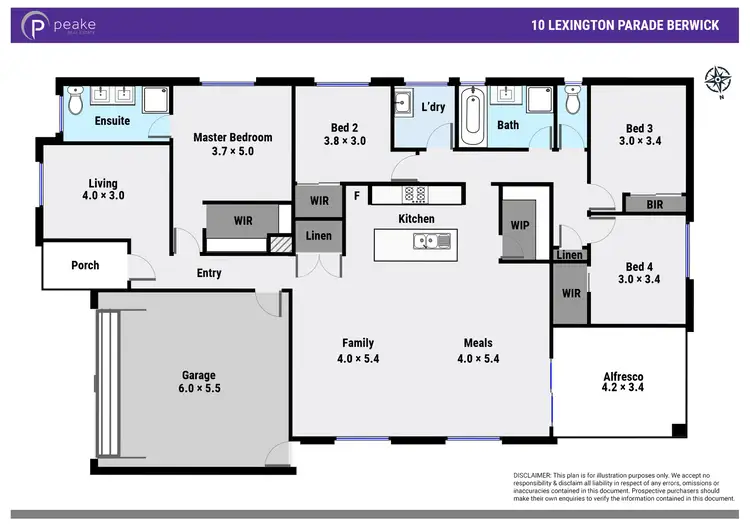 Floorplan of Homely house listing, 10 Lexington Parade, Berwick VIC 3806