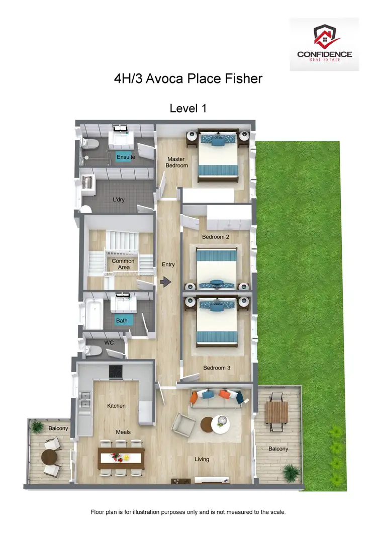 Floorplan of Homely unit listing, 4H/3 Avoca Place, Fisher ACT 2611