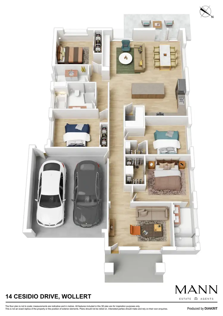 Floorplan of Homely house listing, 14 Cesidio Drive, Wollert VIC 3750