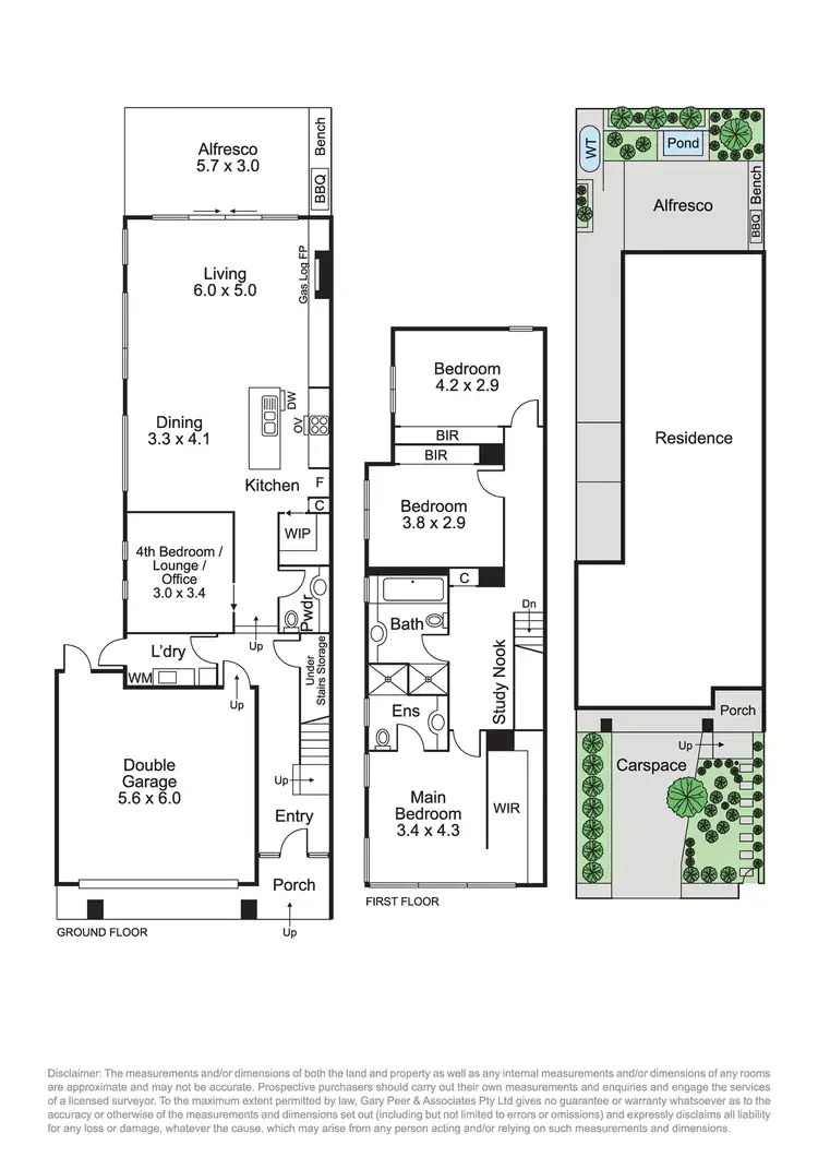Floorplan of Homely townhouse listing, 16b Pascoe Avenue, Bentleigh VIC 3204