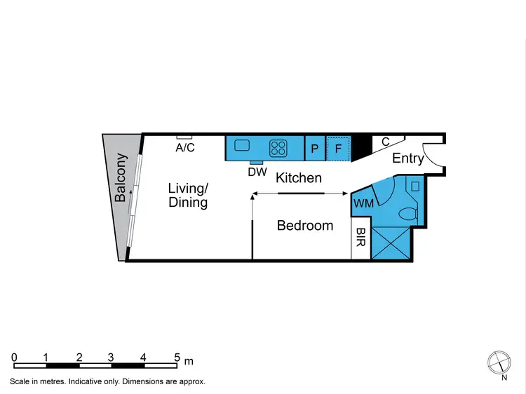 Floorplan of Homely apartment listing, 802/1 Acacia Place, Abbotsford VIC 3067