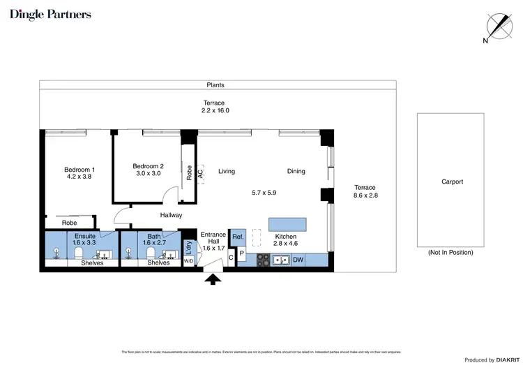 Floorplan of Homely apartment listing, E402/11 Flockhart Street, Abbotsford VIC 3067