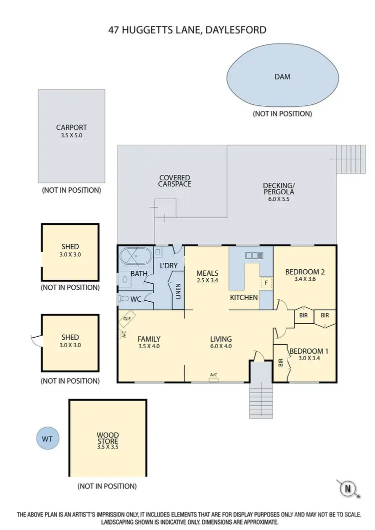 Floorplan of Homely house listing, 47 Huggetts Lane, Daylesford VIC 3460