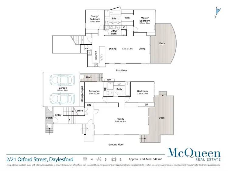 Floorplan of Homely house listing, 2/21 Orford Street, Daylesford VIC 3460