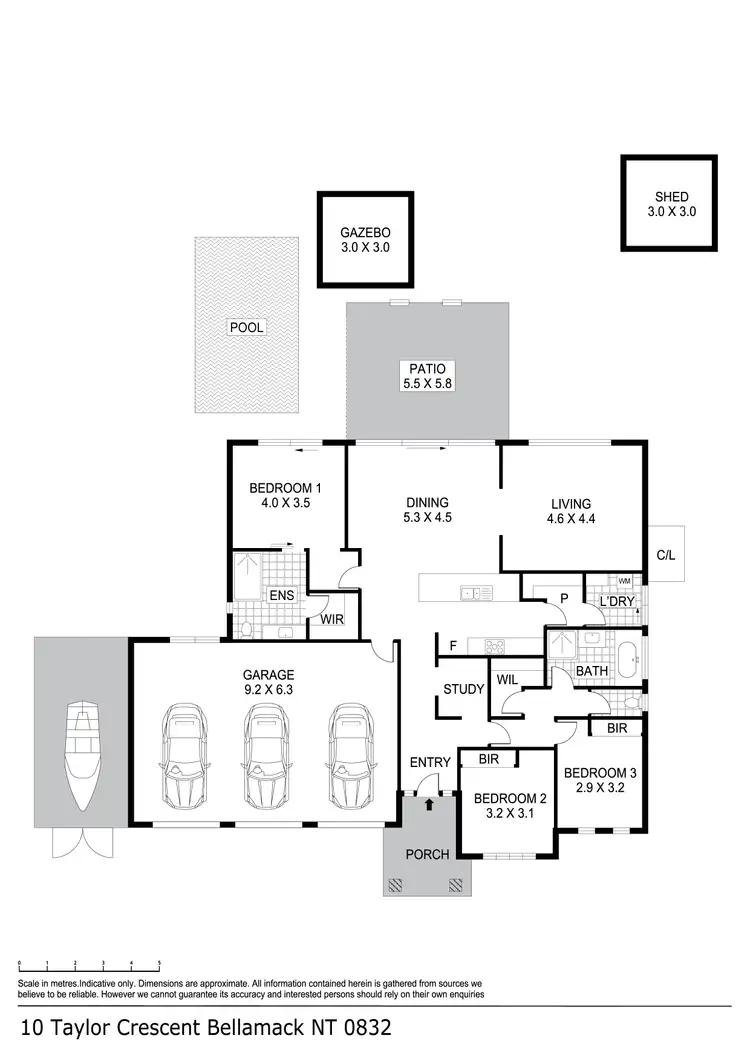 Floorplan of Homely house listing, 10 Taylor Crescent, Bellamack NT 832