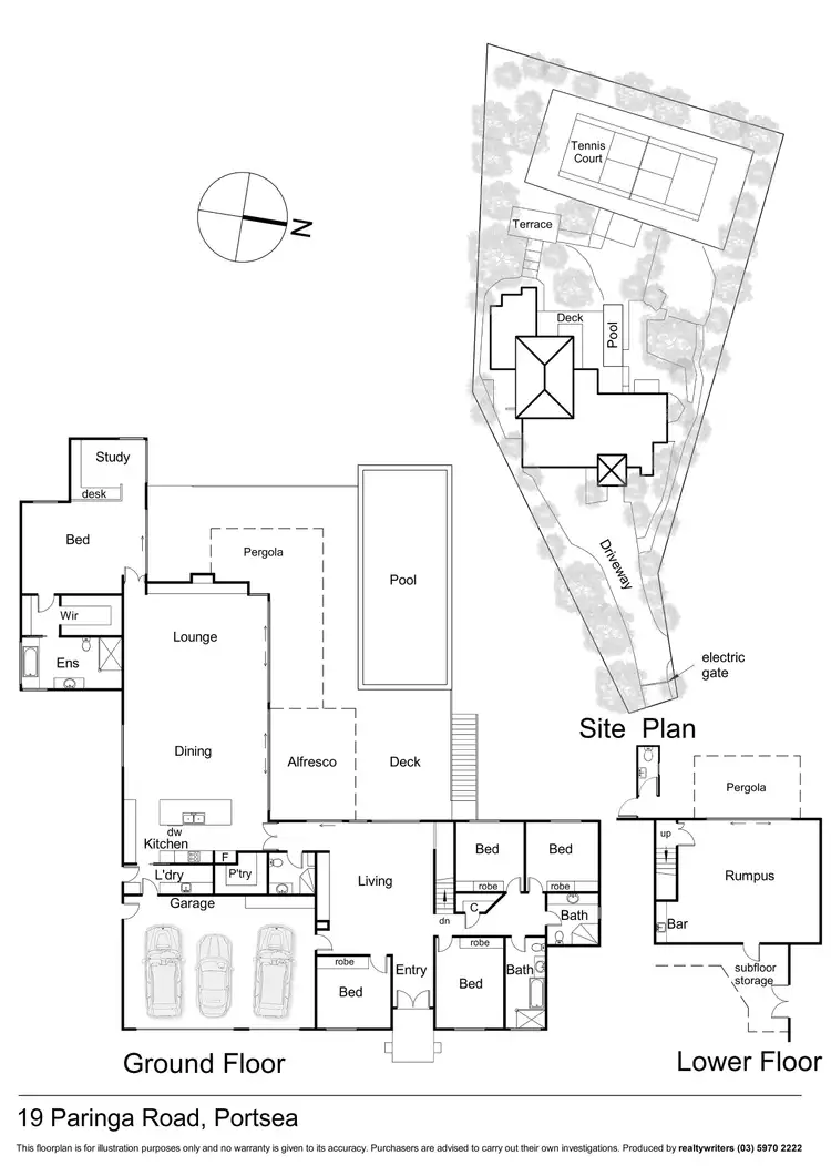 Floorplan of Homely house listing, 19 Paringa Road, Portsea VIC 3944