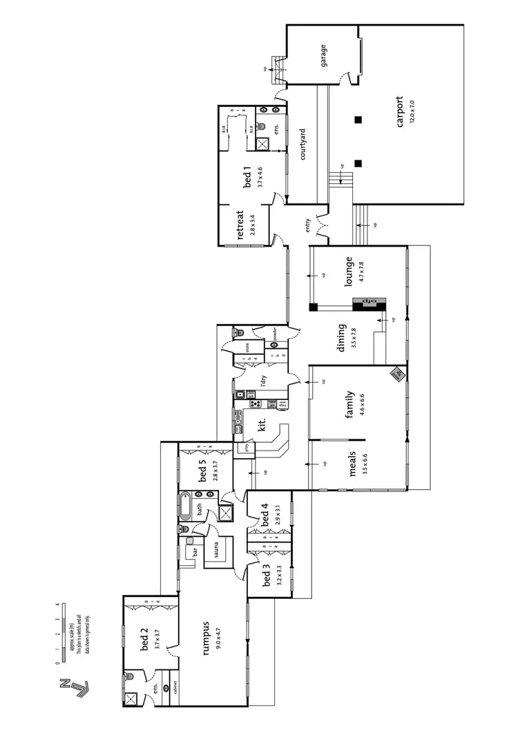Floorplan of Homely house listing, 108-110 Old Warrandyte Road, Donvale VIC 3111