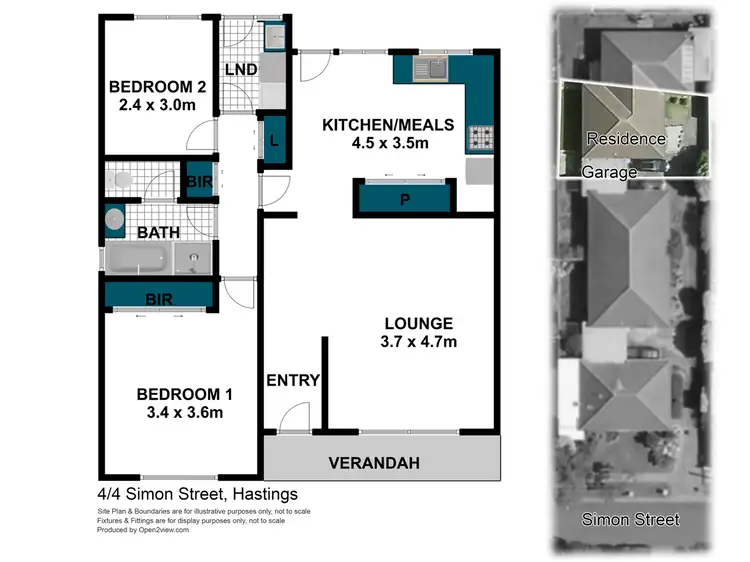 Floorplan of Homely unit listing, 4/4 Simon Street, Hastings VIC 3915