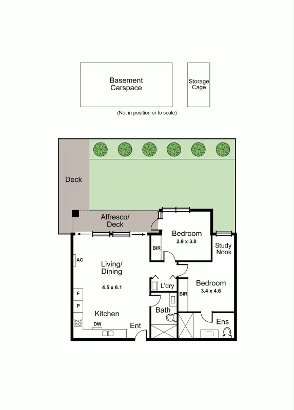 Floorplan of Homely apartment listing, 6/332 Neerim Road, Carnegie VIC 3163