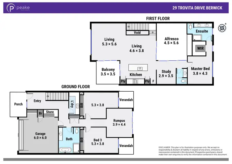 Floorplan of Homely house listing, 29 Trovita Drive, Berwick VIC 3806